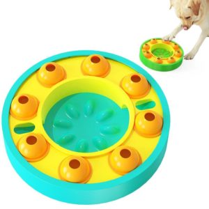 Pet Slow Food Tray Educational Toys Training Supplies(Lake Blue) (OEM)