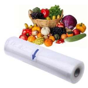 Roll Food Storage Bag Food Saver Bag for Kitchen Keep Food Fresh Grain Bag PE Bags, Size: 35*45cm (OEM)