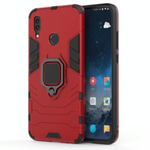 PC + TPU Shockproof Protective Case for Huawei P Smart (2019), with Magnetic Ring Holder (Red) (OEM)