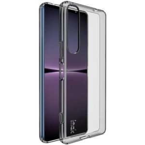 For Sony Xperia 1 IV IMAK UX-5 Series Transparent Shockproof TPU Protective Phone Case(Transparent Black) (imak) (OEM)
