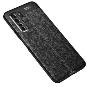 For Huawei Nova 7 SE Litchi Texture TPU Shockproof Case(Black) (OEM)