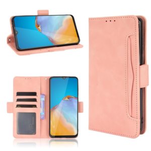 For Cubot Note 20 / Note 20 Pro Skin Feel Calf Texture Horizontal Flip Leather Case with Holder & Card Slots & Photo Frame(Pink) (OEM)