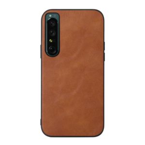 For Sony Xperia 1 IV Cowhide Texture PU Phone Case(Brown) (OEM)