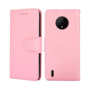 For Nokia C200 Crystal Texture Leather Phone Case(Pink) (OEM)