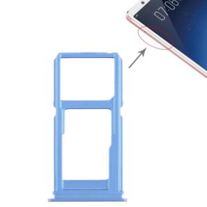 For Vivo X20 SIM Card Tray + SIM Card Tray / Micro SD Card Tray (Blue) (OEM)