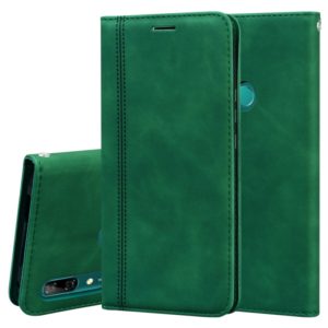 For Huawei P Smart Z Frosted Business Magnetic Horizontal Flip PU Leather Case with Holder & Card Slot & Lanyard(Green) (OEM)