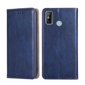 For Tecno Spark 6 GO Gloss Oil Solid Color Magnetic Leather Phone Case(Blue) (OEM)