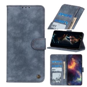 For Samsung Galaxy A02 Antelope Texture Magnetic Buckle Horizontal Flip PU Leather Case with Card Slots & Wallet & Holder(Blue) (OEM)
