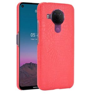 For Nokia 5.4 Shockproof Crocodile Texture PC + PU Case(Red) (OEM)