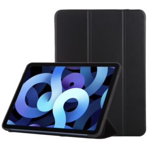 TPU Three-fold Horizontal Flip Smart Leather Case with Sleep / Wake-up Function & Holder For iPad Air 2022 / 2020 10.9(Black) (OEM)