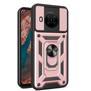 For Nokia X100 Sliding Camera Cover Design TPU + PC Protective Phone Case(Rose Gold) (OEM)