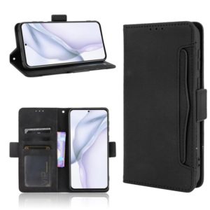 For Huawei P50 Skin Feel Calf Pattern Horizontal Flip Leather Case with Holder & Card Slots & Photo Frame(Black) (OEM)