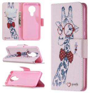 For Nokia 5.3 Colored Drawing Pattern Horizontal Flip Leather Case with Holder & Card Slots & Wallet(Deer) (OEM)