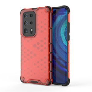 For Huawei P40 Pro+ Shockproof Honeycomb PC + TPU Case(Red) (OEM)