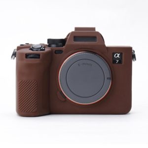 Soft Silicone Protective Case for Sony A7 IV (Coffee) (OEM)