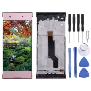 OEM LCD Screen for Sony Xperia XA1 G3112 G3116 G3121 Digitizer Full Assembly with Frame(Pink) (OEM)