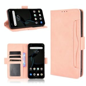 For ZTE Libero 5G Skin Feel Calf Pattern Horizontal Flip Leather Case with Holder & Card Slots & Photo Frame(Pink) (OEM)