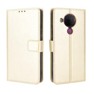 For Nokia 5.4 Retro Crazy Horse Texture Horizontal Flip Leather Case with Holder & Card Slots & Photo Frame(Gold) (OEM)