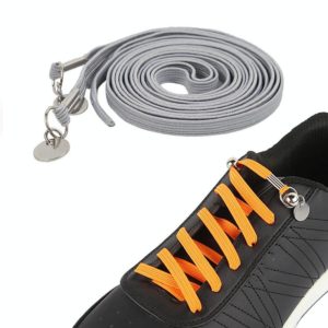 1 Pair Sports Casual Color Stretch Free Shoe Lace(Light Grey) (OEM)