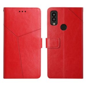 For Kyocera Android One S9 Y Stitching Horizontal Flip Leather Phone Case(Red) (OEM)