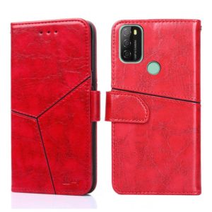 For Blackview A70 Geometric Stitching Horizontal Flip Leather Phone Case(Red) (OEM)