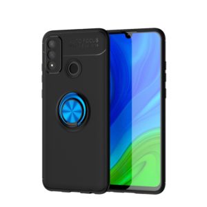 For Huawei P Smart (2020) Lenuo Shockproof TPU Protective Case with Invisible Holder(Black Blue) (lenuo) (OEM)