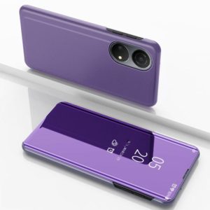 For Honor X7 2022 / X7 Play / Huawei Enjoy 30 Plus Plated Mirror Horizontal Flip Leather Case(Purple Blue) (OEM)