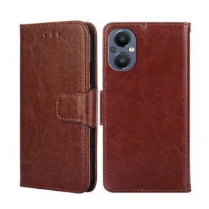 For OnePlus Nord N20 5G Crystal Texture Leather Phone Case(Brown) (OEM)