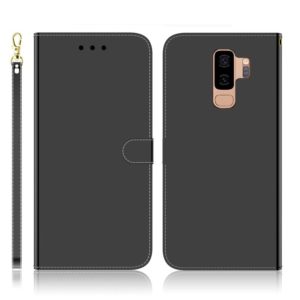 For Galaxy S9+ Imitated Mirror Surface Horizontal Flip Leather Case with Holder & Card Slots & Wallet & Lanyard(Black) (OEM)