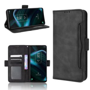 For TCL Stylus 5G Skin Feel Calf Texture Card Slots Leather Phone Case(Black) (OEM)