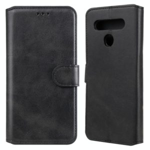 For LG K51S / Q51S Classic Calf Texture PU + TPU Horizontal Flip Leather Case, with Holder & Card Slots & Wallet(Black) (OEM)