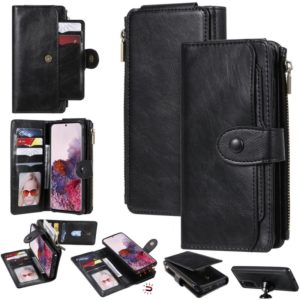 For Galaxy S20 Multifunctional Retro Detachable Magnetic Horizontal Flip Leather Case with Card Slots & Holder & Wallet & Photo Frame(Black) (OEM)