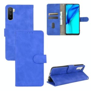 For Huawei Maimang 9 / Mate 40 Lite Solid Color Skin Feel Magnetic Buckle Horizontal Flip Calf Texture PU Leather Case with Holder & Card Slots & Wallet(Blue) (OEM)