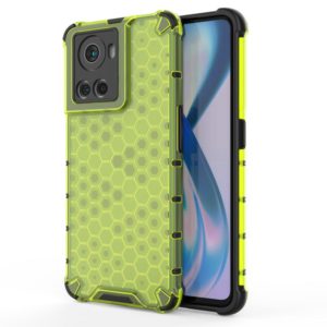For OnePlus Ace 5G Shockproof Honeycomb PC + TPU Phone Case(Green) (OEM)