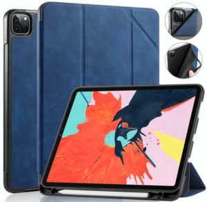For iPad Pro 11 (2020) DG.MING See Series Horizontal Flip Leather Tablet Case ，with Holder & Pen Tray(Blue) (DG.MING) (OEM)