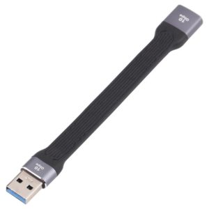 10Gbps USB Male to USB Female Soft Flat Sync Data Fast Charging Cable (OEM)