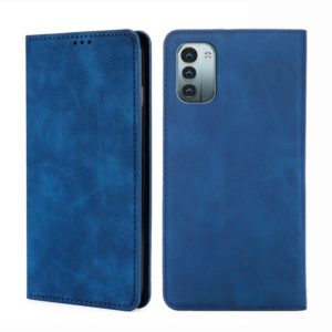 For Nokia G21 / G11 Skin Feel Magnetic Horizontal Flip Leather Phone Case(Blue) (OEM)