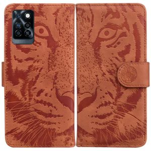 For Infinix Note 11 Tiger Embossing Pattern Horizontal Flip Leather Phone Case(Brown) (OEM)