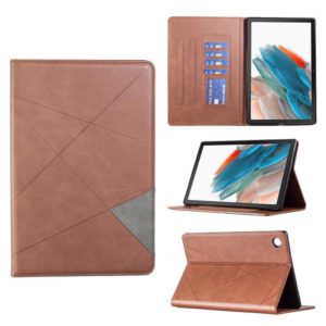For Samsung Galaxy Tab A8 2022 SM-X200/X205 Prismatic Leather Tablet Case(Brown) (OEM)