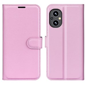 For OnePlus Nord N20 5G Litchi Texture Horizontal Flip Protective Case with Holder & Card Slots & Wallet(Pink) (OEM)