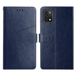 For UMIDIGI A11 Y Stitching Horizontal Flip Leather Phone Case(Blue) (OEM)