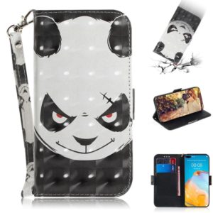 For Huawei P40 3D Painting Horizontal Flip Leather Case with Holder & Card Slot & Wallet & Lanyard(Angry bear) (OEM)