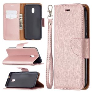 For Nokia C1 Plus Litchi Texture Pure Color Horizontal Flip Leather Case with Holder & Card Slots & Wallet & Lanyard(Rose Gold) (OEM)
