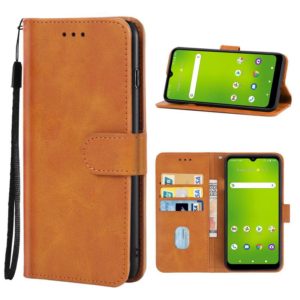 Leather Phone Case For Cricket Icon 3(Brown) (OEM)
