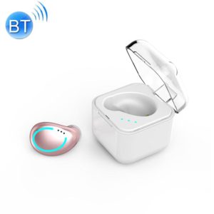 M-B8 Bluetooth 5.0 Mini Invisible In-ear Stereo Wireless Bluetooth Earphone with Charging Box (Rose Gold) (OEM)
