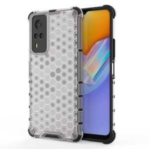 For vivo Y51 (2020 Indian Version) Shockproof Honeycomb PC + TPU Case(White) (OEM)