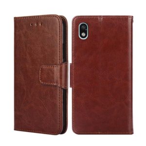For Sony Xperia Ace III Crystal Texture Leather Phone Case(Brown) (OEM)