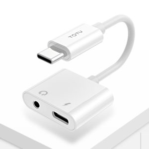 TOTUDESIGN Glory Series EAUA-014 USB-C / Type-C to USB-C / Type-C + 3.5mm Jack Charge Audio Adapter Cable, Support PD Fast Charging & Fully Compatible (TOTUDESIGN) (OEM)