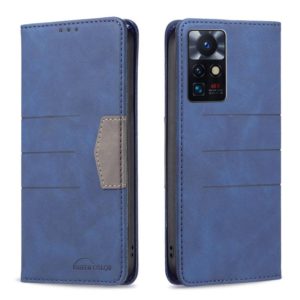 For Infinix Zero X Neo Magnetic Splicing Leather Phone Case(Blue) (OEM)