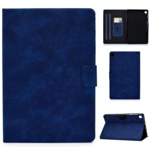For Samsung Galaxy Tab S6 Lite P610/P615 Cowhide Texture Horizontal Flip Leather Case with Holder & Card Slots & Sleep / Wake-up Function(Blue) (OEM)